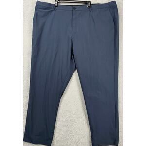 Algo Pants Mens 46 Navy Blue‎ Chino Tech Performance UPF 40 Moisture Wicking NEW